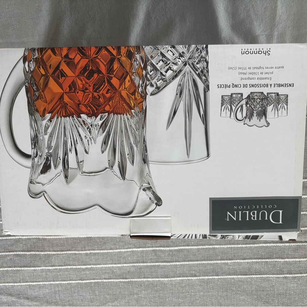 Dublin Collection Crystal Pitcher - Picture 2 of 2